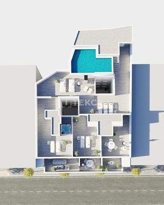 Apartments with Rooftop Pool in Torrevieja City Center