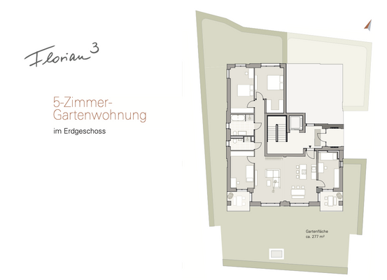 5-Zimmer-Gartenwohnung