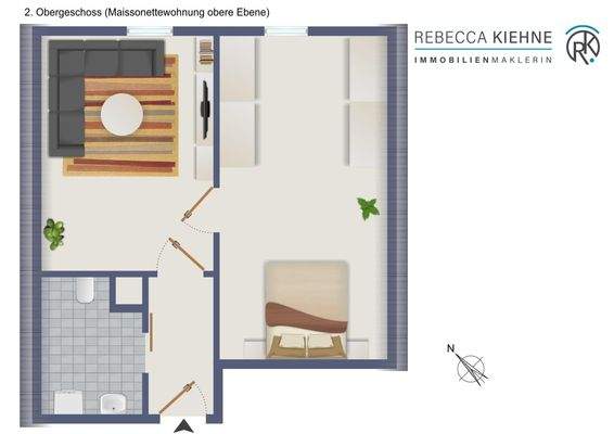 Wohnung 2. Obergeschoss obere Etage
