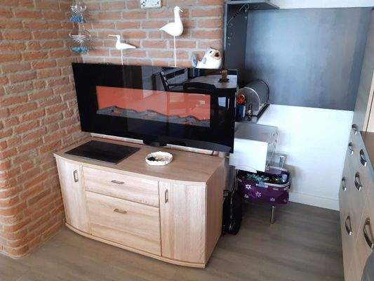 schöner Blickfang, elektrischer Kamin