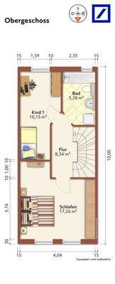 Grundriss Obergeschoss