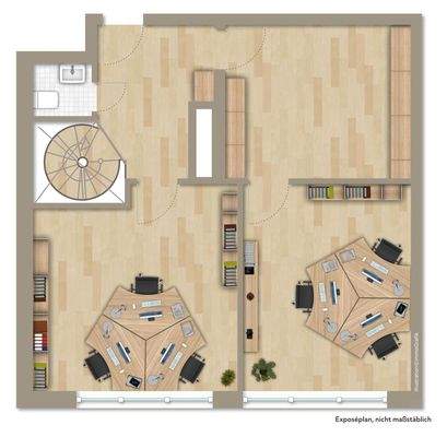 OG Grundriss - Laden oder Büro n