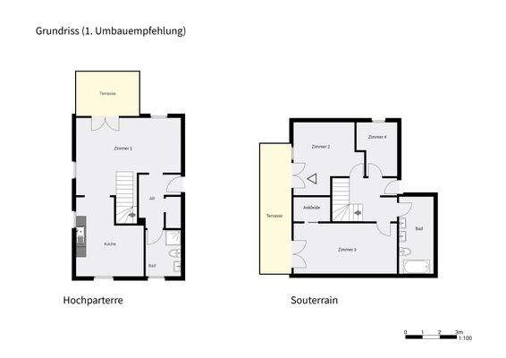 Grundriss - Umbauempfehlung