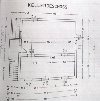 Grundriss Keller