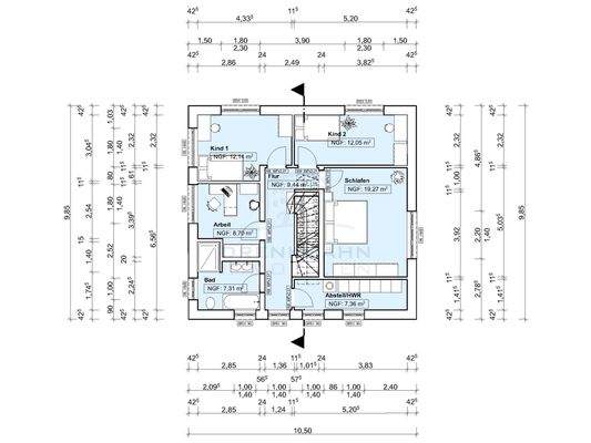 Grundriss Obergeschoss