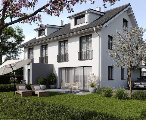 Beipielhafte Visualisierung Doppelhaushälfte