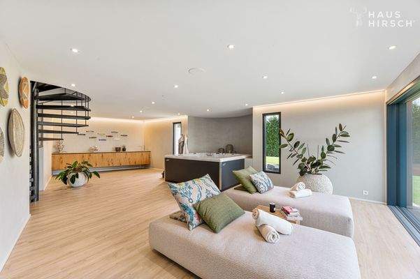 Wellnessraum mit Teeküche