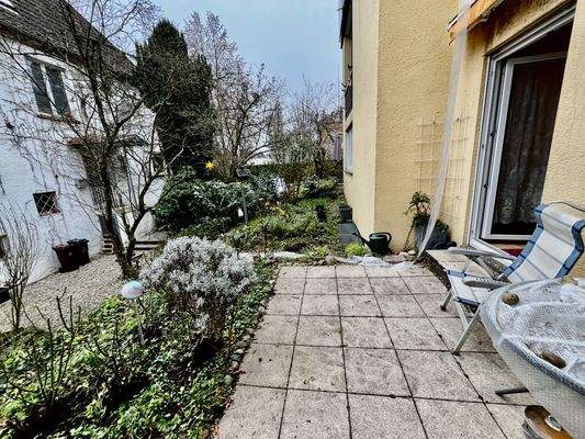 Die Terrasse für die Sonnenstunden