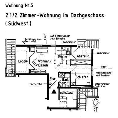 Grundriss Whg. 5 Frommern