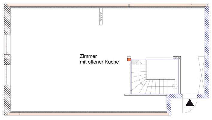 Grundrissskizze Dachgeschoss