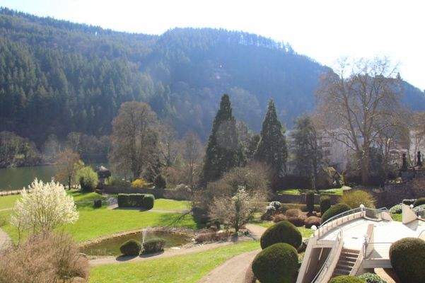 Parkanlage an der Rückseite