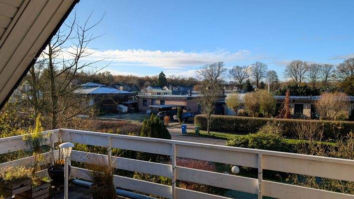 Aussicht Balkon Dachgeschosswohnung