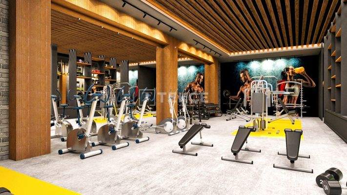 Castle View Apartments in a Four-Block Complex in Alanya Mahmutlar