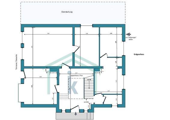 1917 Grundriss Erdgeschoss