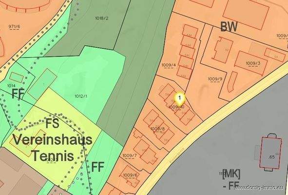 Lageplan / Widmungsplan
