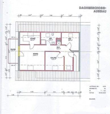 Grundriss  mit Maßangaben