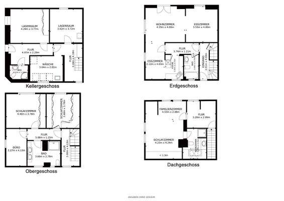 MP Grundrisse KG,EG,OG,DG