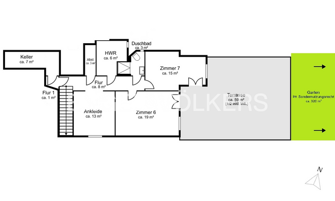 Grundriss Gartengeschoss