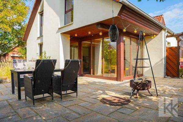 Davor: Die riesige Terrasse