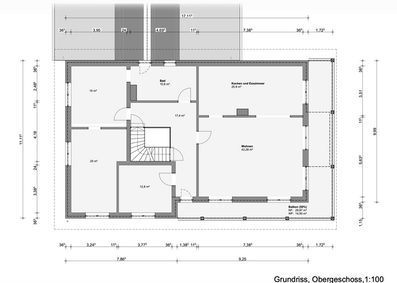 Grundriss Obergeschoss