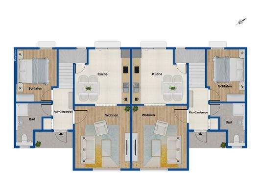 Grundrissbeispiel Erdgeschoss