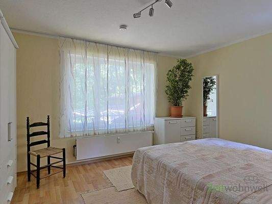 Blick ins Schlafzimmer