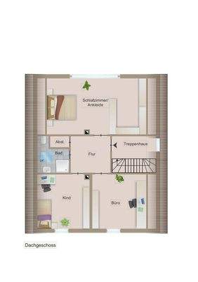 Grundriss DG 3 Zimmer