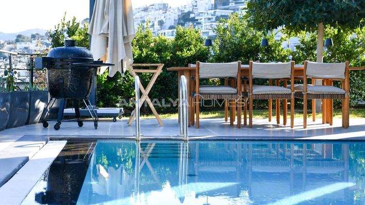 Move-In Ready Stylish House with Private Pool in Bodrum