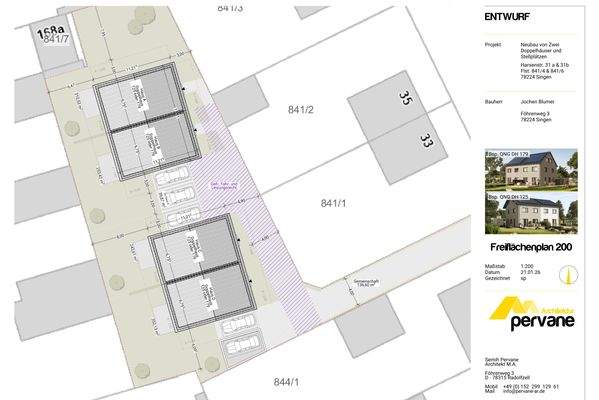 Entwurf Flächenplan