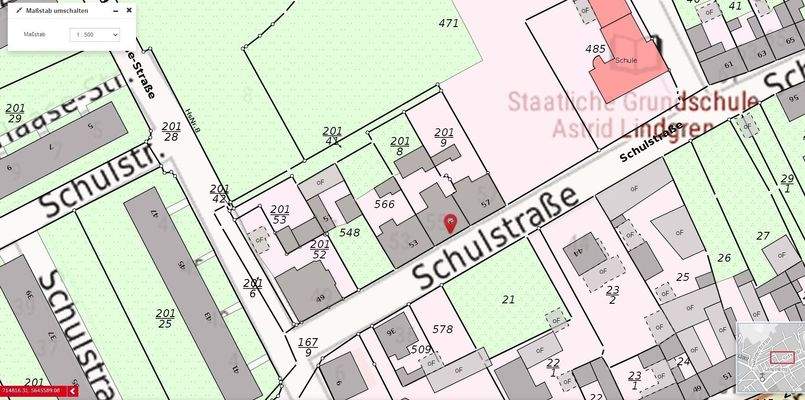 Flurkarte Schulstraße 57