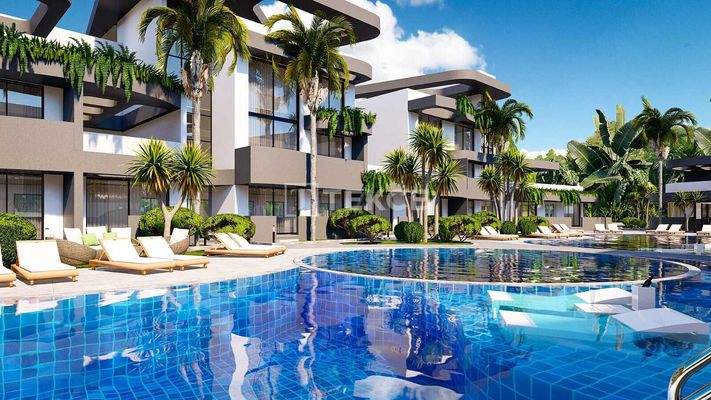 Apartments for Sale in Advanced Complex in North Cyprus Yeniboğaziçi