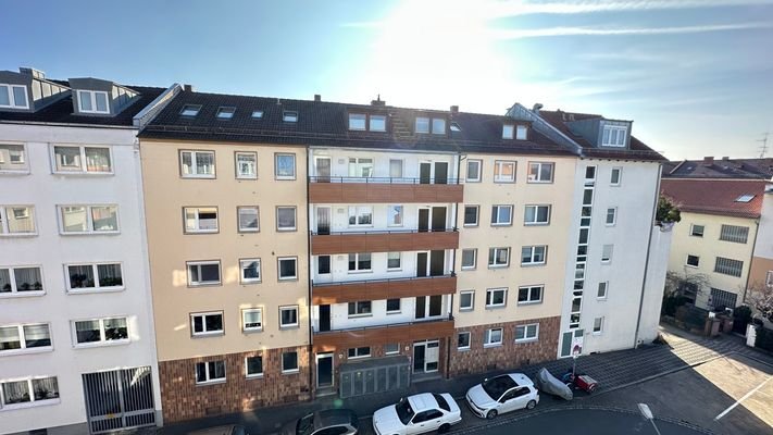 Ausblick Wohnzimmer-Balkon