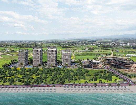 Seafront Apartments in a Complex in North Cyprus Gaziveren