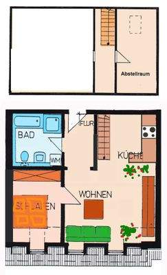 2 Raum + Abstellkammer