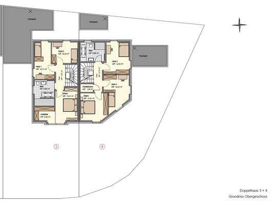 Obergeschoss Grundriss