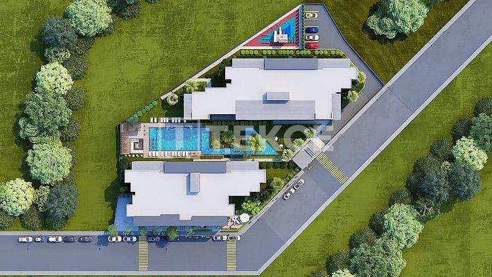 Shops in a Complex with Pool in Kuşadası Turkey