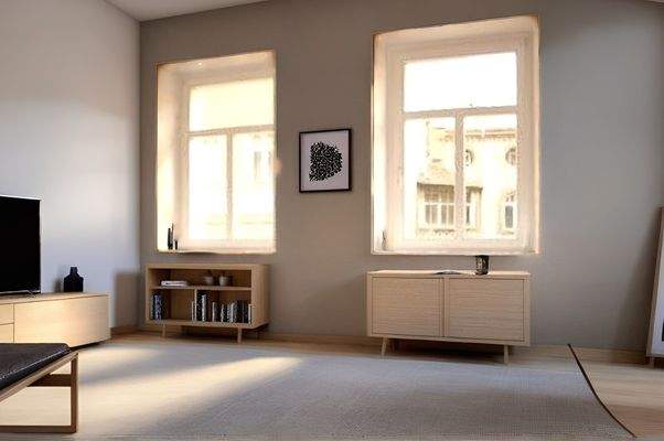 Wohnbereich Ansicht 2 visuell eingerichtet