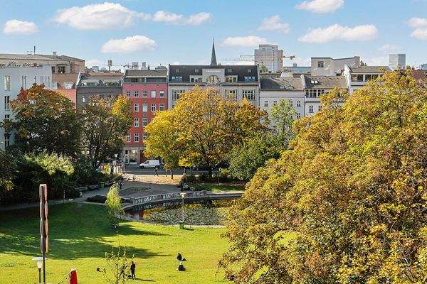Panoramablick über den Weinbergpark