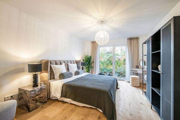 Schlafzimmer mit ruhiger Atmosphäre