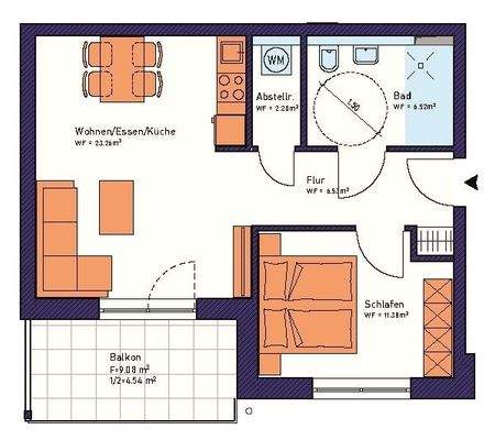 Grundriss B.12 2. Obergeschoss