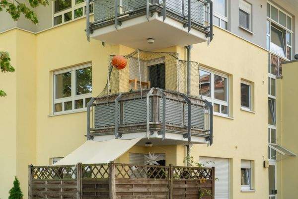 Ansicht vom Balkon