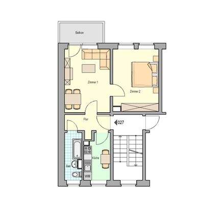 01096-04.027 - Wilhelm-Pieck Straße 2 d - 2. OG li