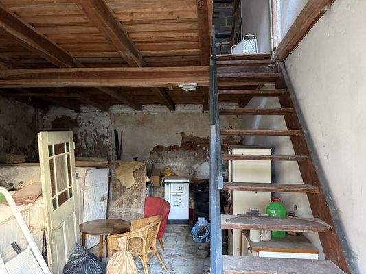 Scheune Treppenaufgang