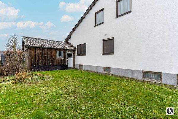 Außenansicht / Holzschuppen