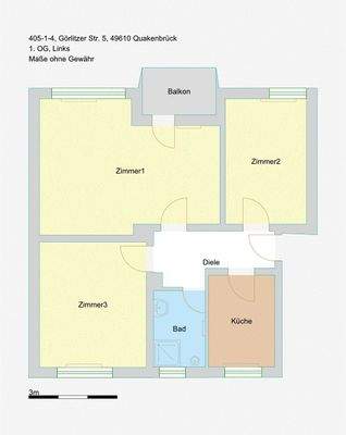 Wohnungsgrundriss Übersicht