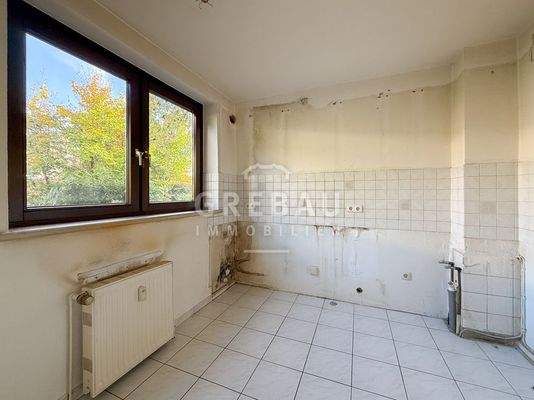 Küche mit Anschlüssen