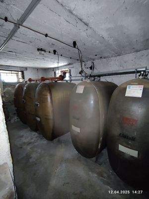 Öltanks im Kellergeschoss