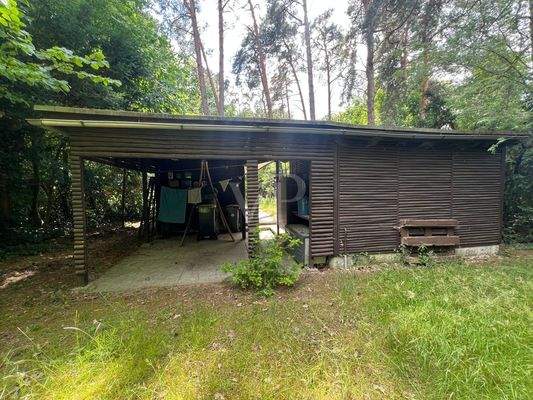 Blick auf die Bungalows