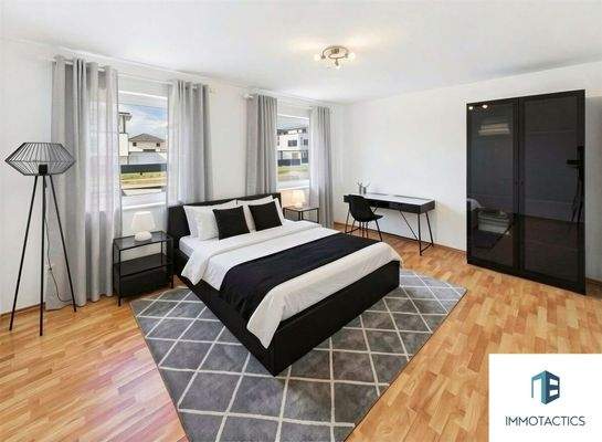 Schlafzimmer OG - Einrichtungsbeispiel