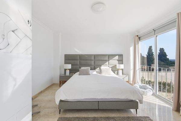 Master bedroom in villa in Costa d'en Blanes